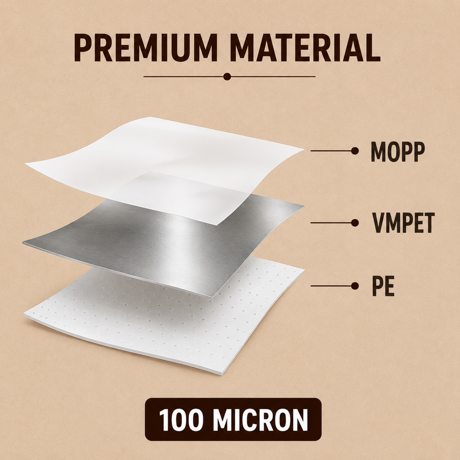 White Stand Up Pouch with without Window