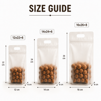 Frosted Food Packaging Bag with Handle
