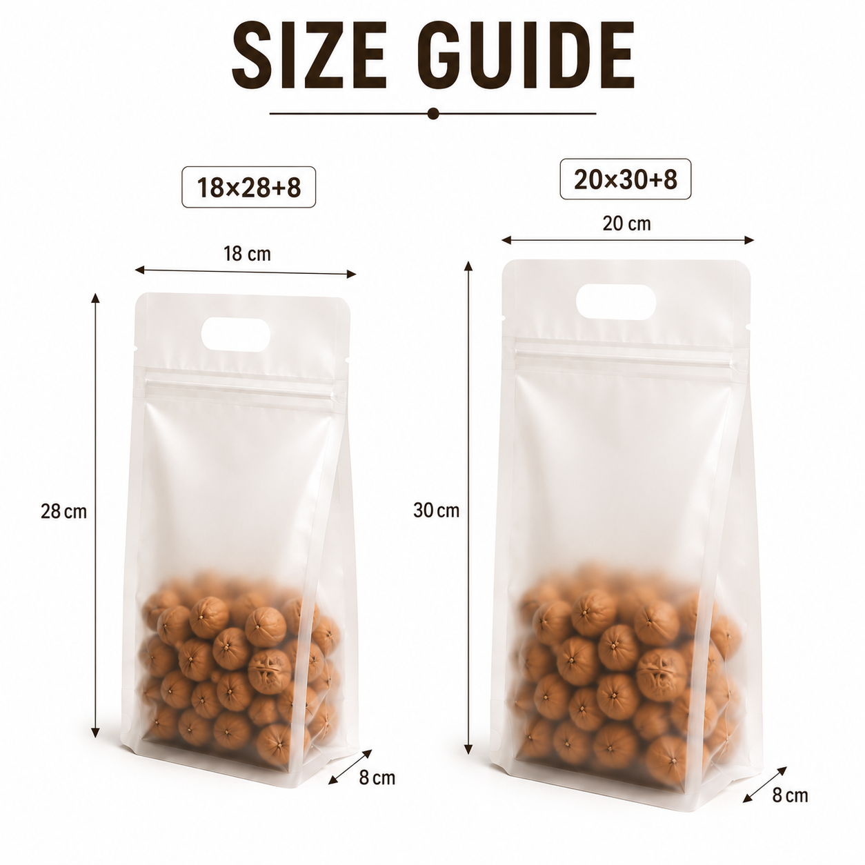 Frosted Stand Up Food Pouch
