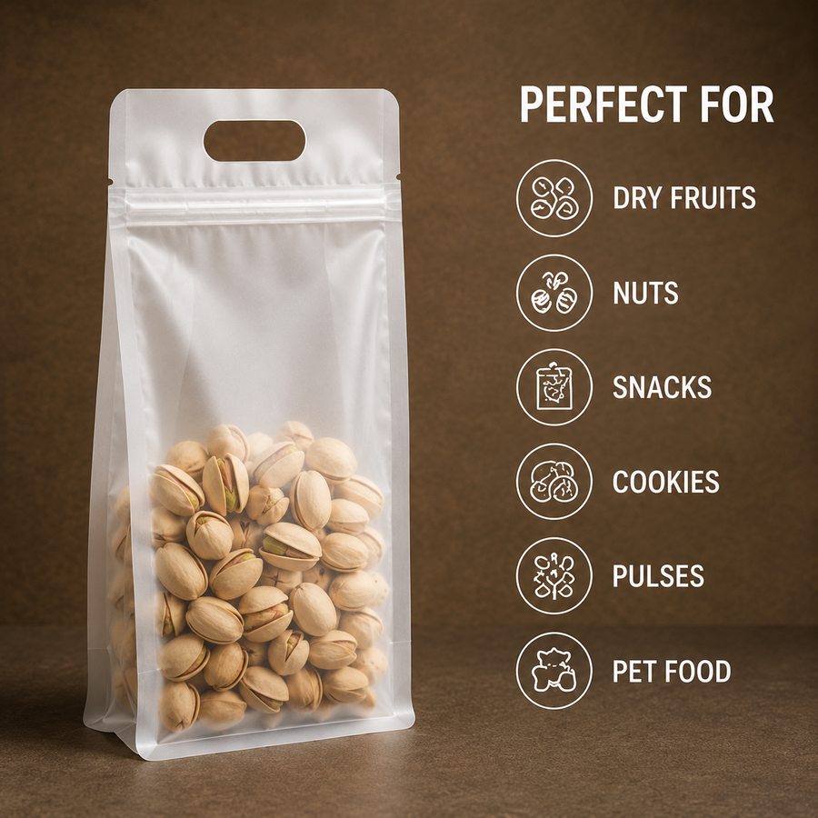 Frosted Dry Fruit Packaging Pouch