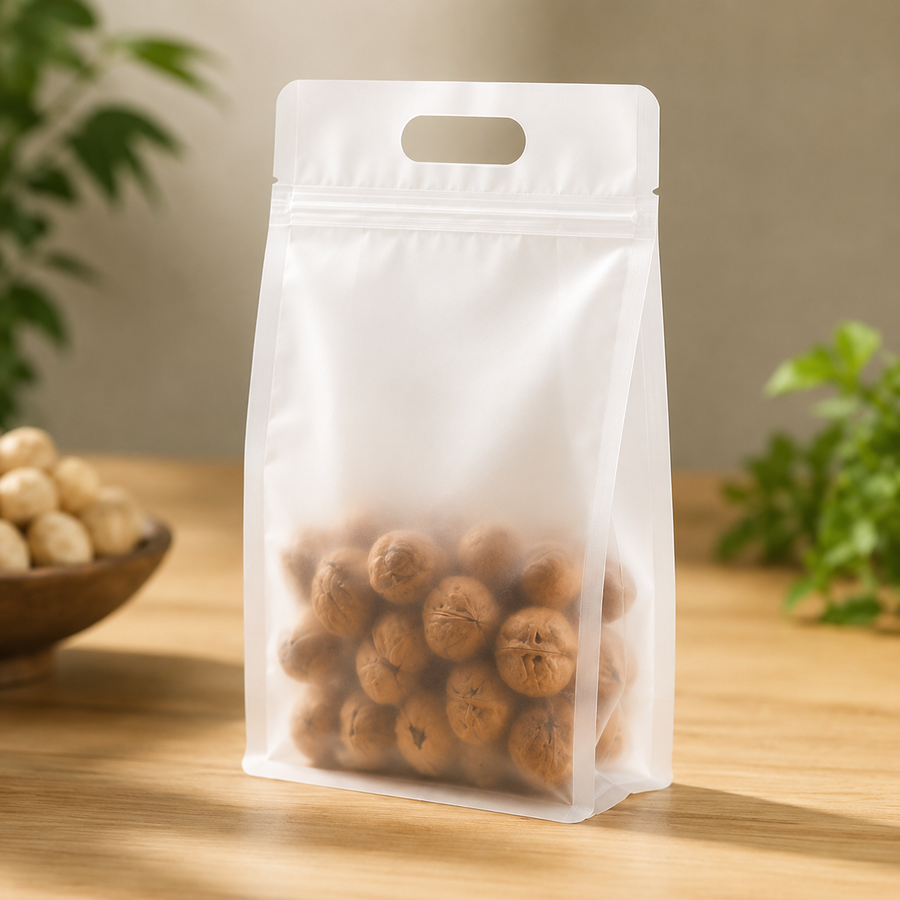 Reusable Frosted Zipper Pouch