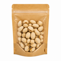 Full Window Kraft Stand Up Pouch with Zipper