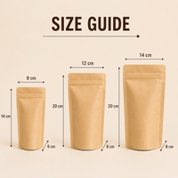 Kraft Paper Food Packaging Pouch 145 Micron