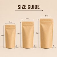 Kraft Stand Up Pouch Without Window