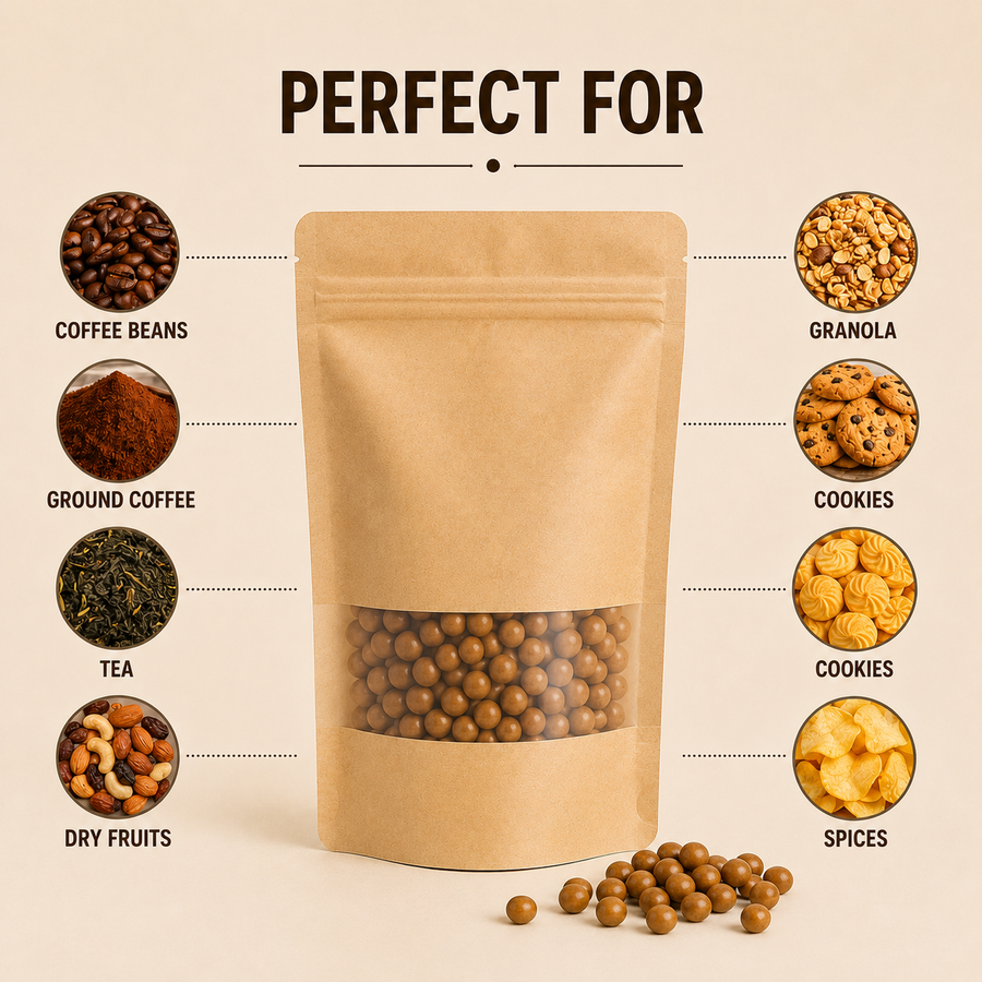 Kraft Coffee Packaging Pouch