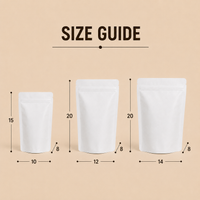 White Stand Up Pouch Without Window