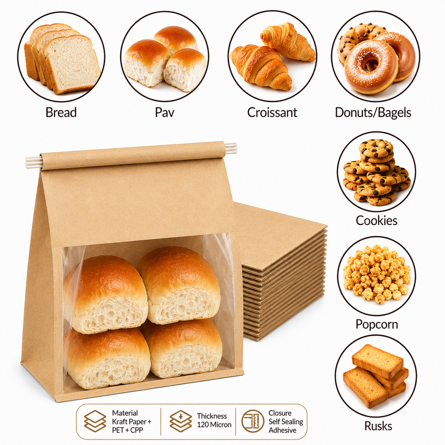 Reusable Kraft Bread Bag
