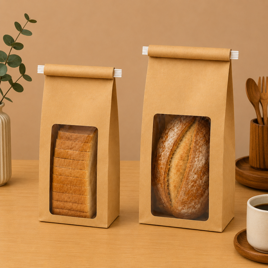 Brown Bakery Packaging Bag