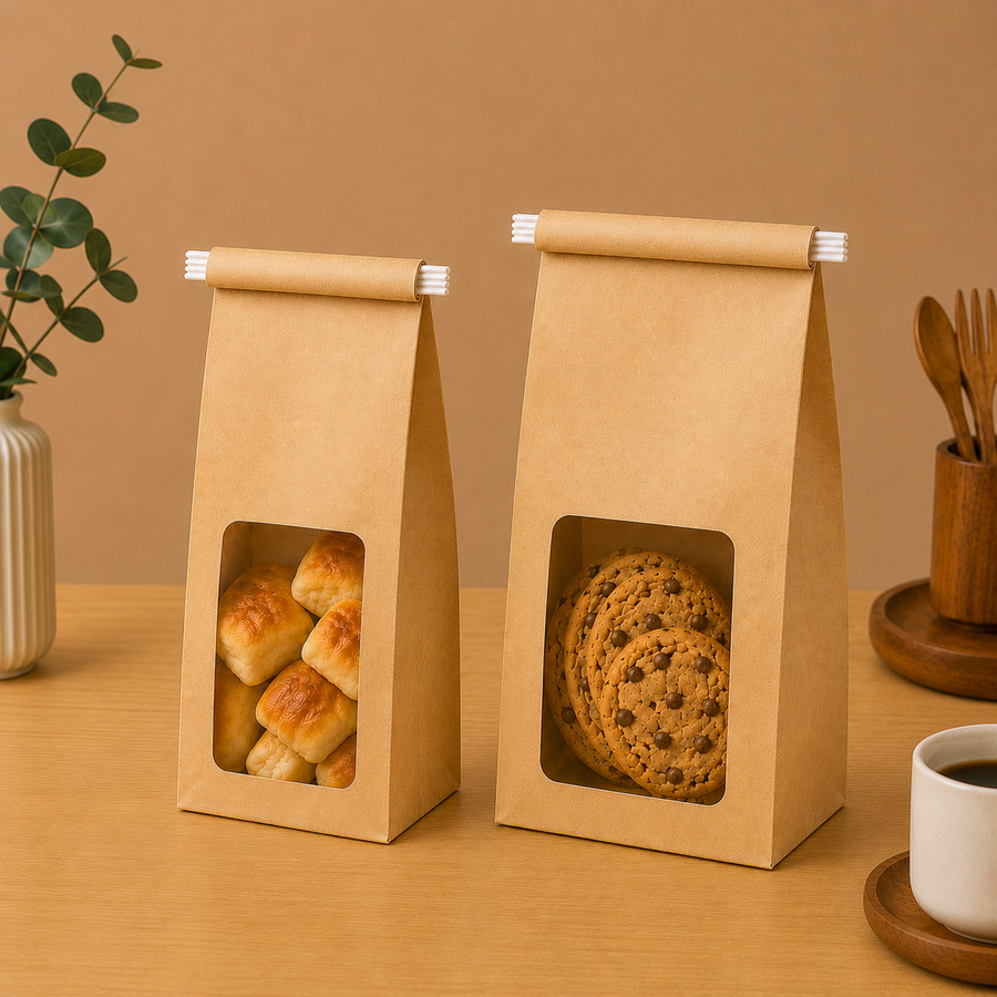 Kraft Paper Bag for Bread and Cookies
